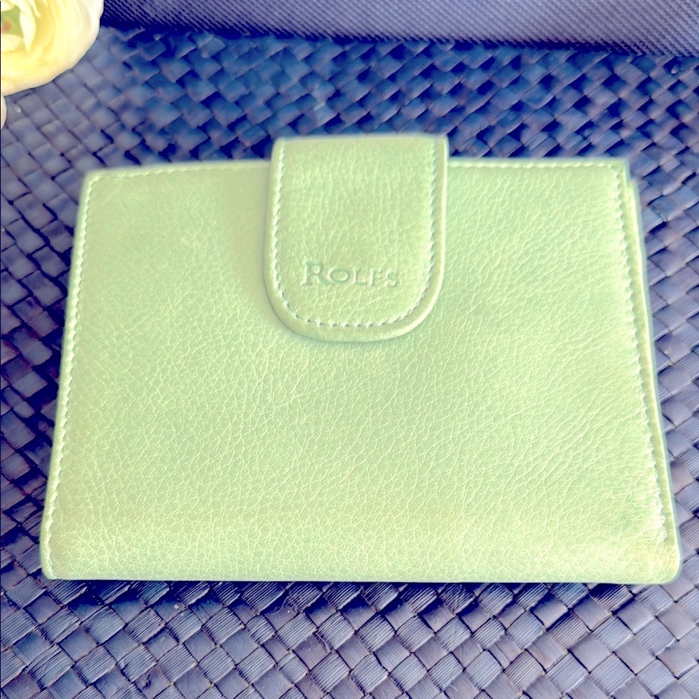Vintage Rolf's Teal leather wallet